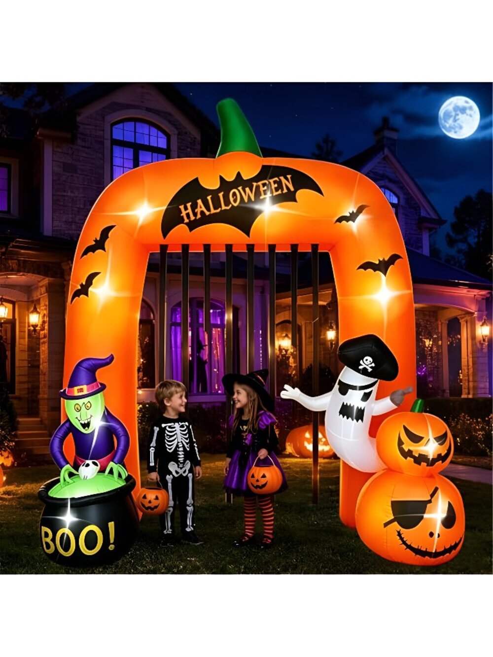 12FT Halloween Inflatable Archway Decoration for Halloween Party Outdoor
